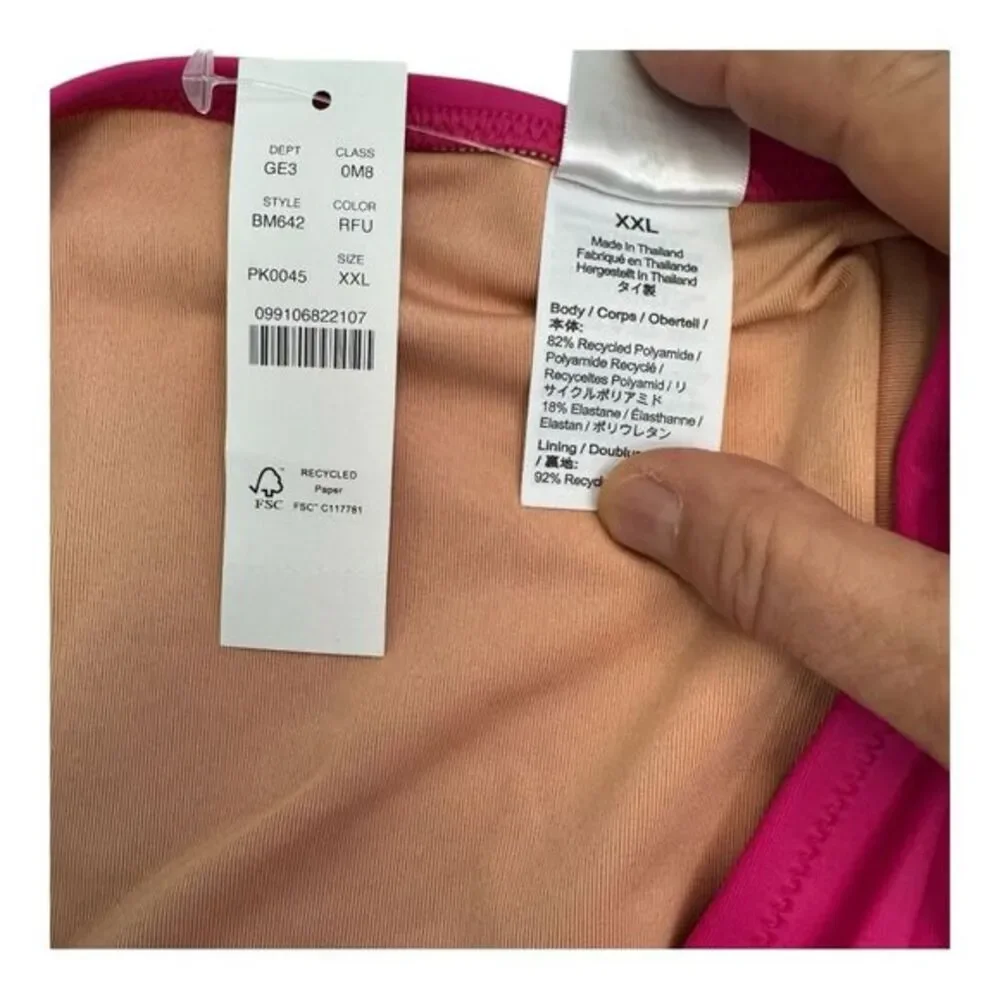 J.Crew Women XXL High-Waisted Bikini‎ Bottom Pink BM642 PK0045 RFU